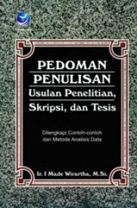 Image of Pedoman penulisan usulan penelitian, skripsi dan tesis