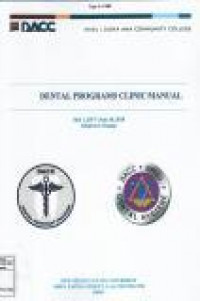 Image of Dental Programs Clinic Manual : Proceeding