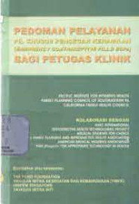 Image of PEDOMAN PELAYANAN PIL KHUSUS PENCEGAH KEHAMILAN (emergency contraceptive pills/ECPs) BAGI PETUGAS KLINIK
