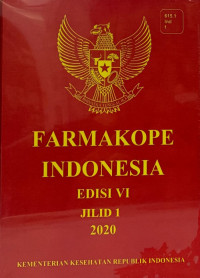 Image of Farmakope Indonesia Edisi VI Tahun 2020 Jilid 1