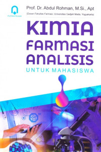Image of Kimia farmasi analisis untuk mahasiswa