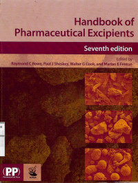 Image of Handbook of Pharmaceutical Excipients Seventh Edition