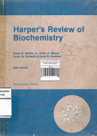 Image of Harper’s Review of Biochemistry Twentieth Edition