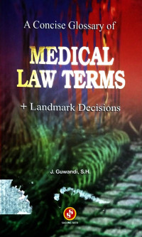 Image of MEDICAL LAW TERMS