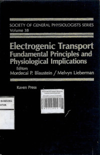 Image of Electrogenic Transport Fundamental Prinsiples and Physiological Implications