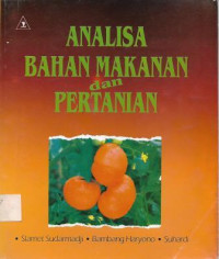 Image of Analisa Bahan Makanan dan Pertanian