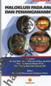 Image of Buku saku maloklusi pada anak dan penangananya