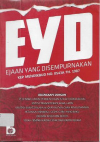 Image of EYD : Ejaan Yang Disempurnakan Kep. Mendikbud No. 0543A Th. 1987