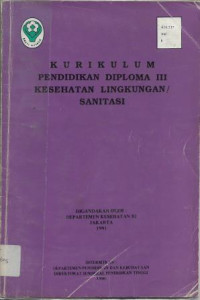 Image of Kurikulum Pendidikan Diploma III Kesehatan Lingkungan / Sanitasi