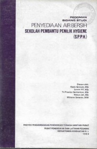 Image of Pedoman Bidang Studi Penyediaan Pembantu Penilik Hygiene (S.P.P.H.)