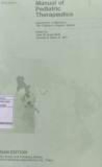 Image of Manual of pediatric therapeutics