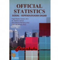 Image of Official statistics: sosial-kependudukan dasar